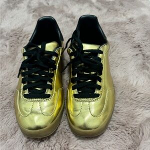 Jeffrey Campbell Play Gold Sneakers